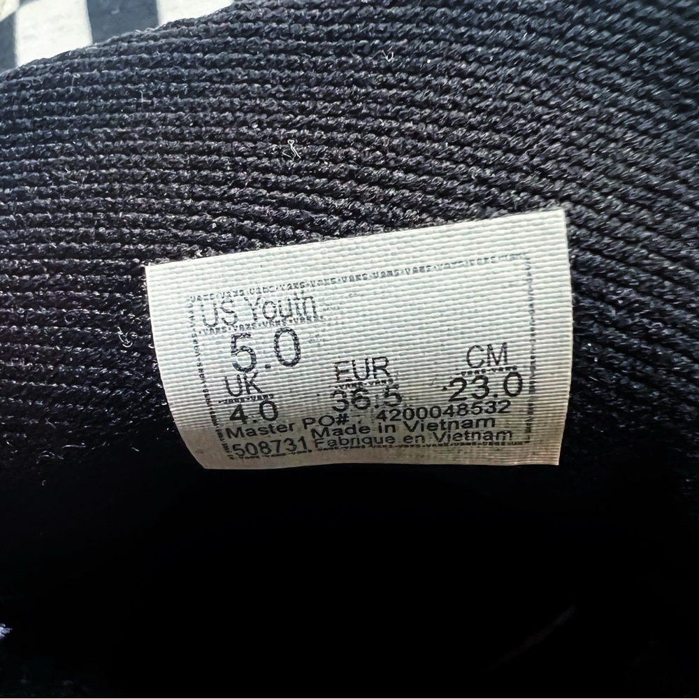 Vans Kids Checkerboard Black and White Sneakers - Picture 8 of 8